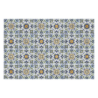 Nálepky na dlaždice Kvetinové ozdoby v sieťke