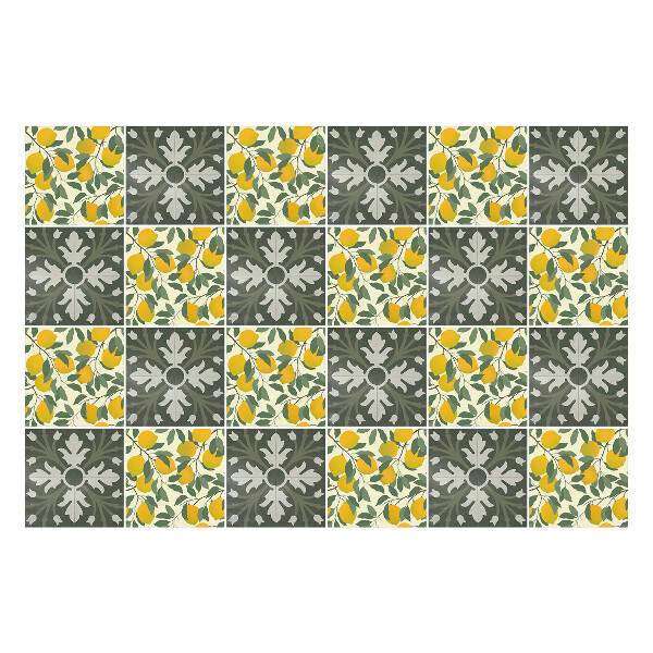 Samolepky na obklady Listové a citrusové motívy