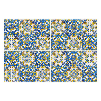 Nálepky na dlaždice Dekoratívne kvetinové ozdoby