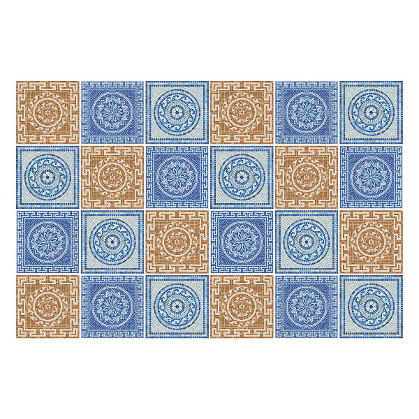 Samolepky na kachličky Rozloženie starožitných dlaždíc