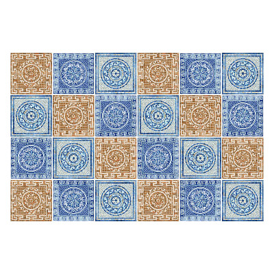 Samolepky na kachličky Rozloženie starožitných dlaždíc