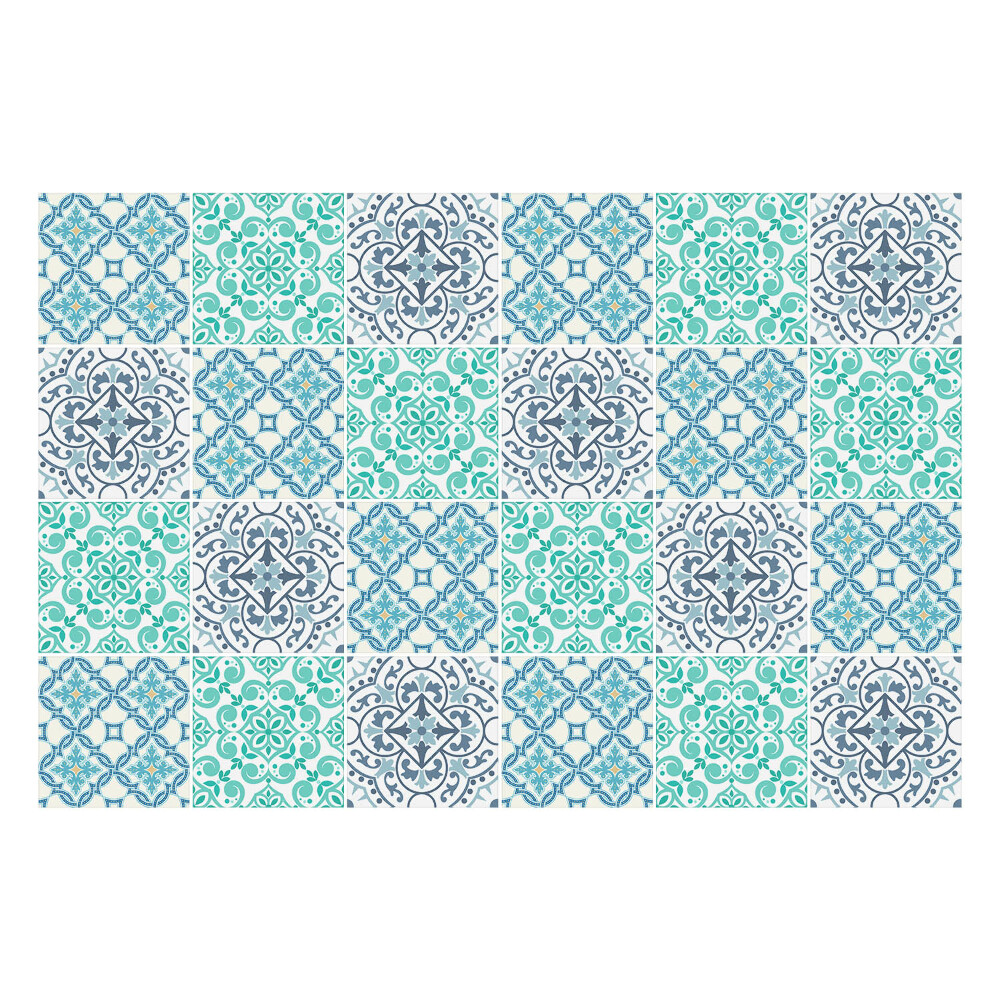 Samolepky na obklady Prepletené kvetinové ozdoby