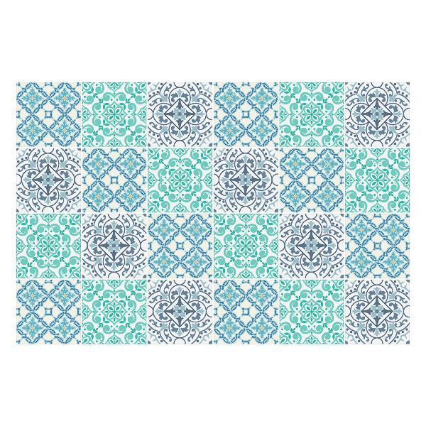 Samolepky na obklady Prepletené kvetinové ozdoby