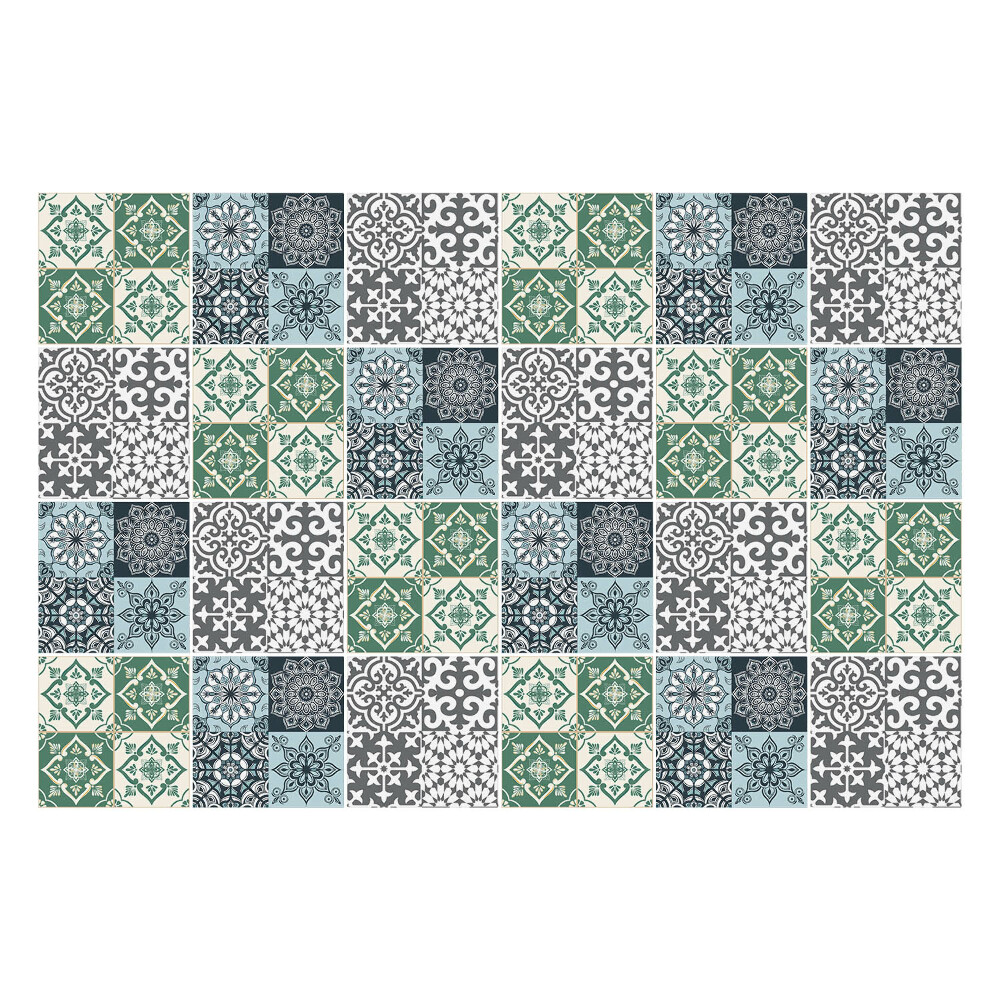 Nálepky na dlaždice Farebné vzorované dlaždice