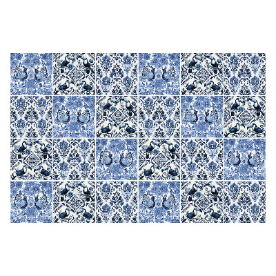 Samolepky na kachličky Motív kvetov a vtákov