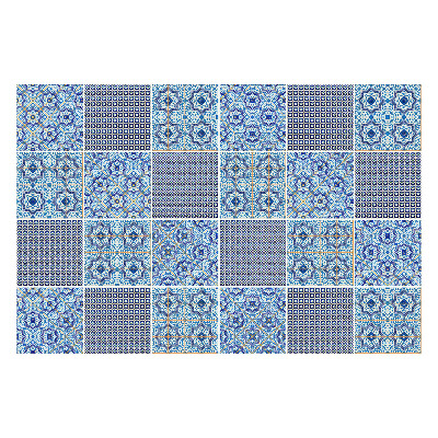 Samolepky na obklady Malé modré ozdoby