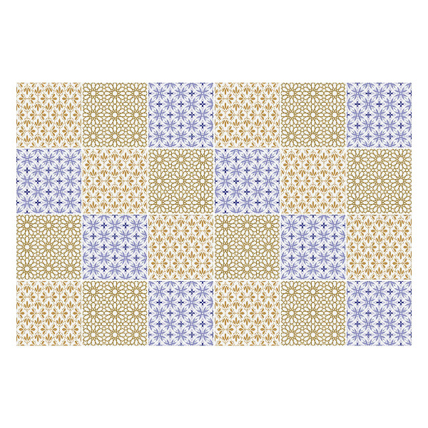 Samolepky na obklady Malé kvetinové ozdoby