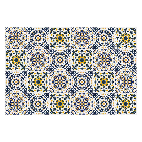 Samolepky na obklady Geometrické kvety a listy