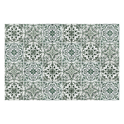Nálepky na dlaždice Vzorované zelené dlaždice