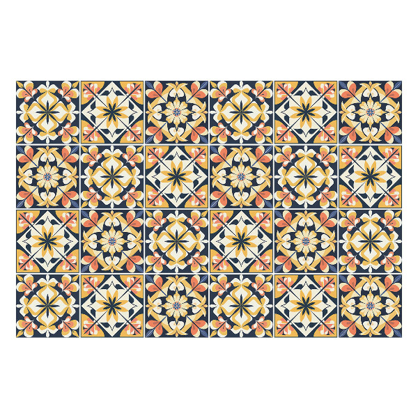 Samolepky na obklady Vzorovaná retro mozaika