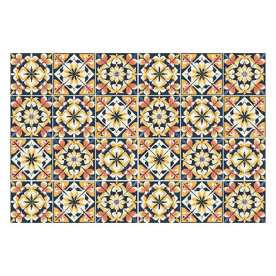 Samolepky na obklady Vzorovaná retro mozaika