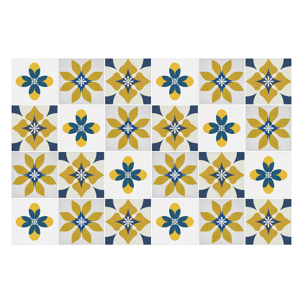 Samolepky na kachličky Kvetinová mozaika