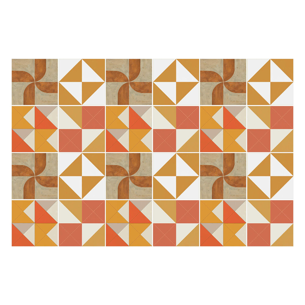 Samolepky na obklady Geometria s trojuholníkmi