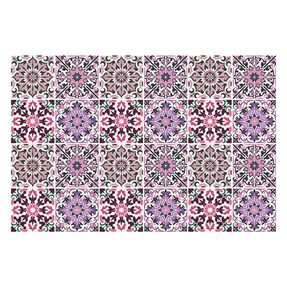 Samolepky na kachličky Pastelovo zdobená mozaika