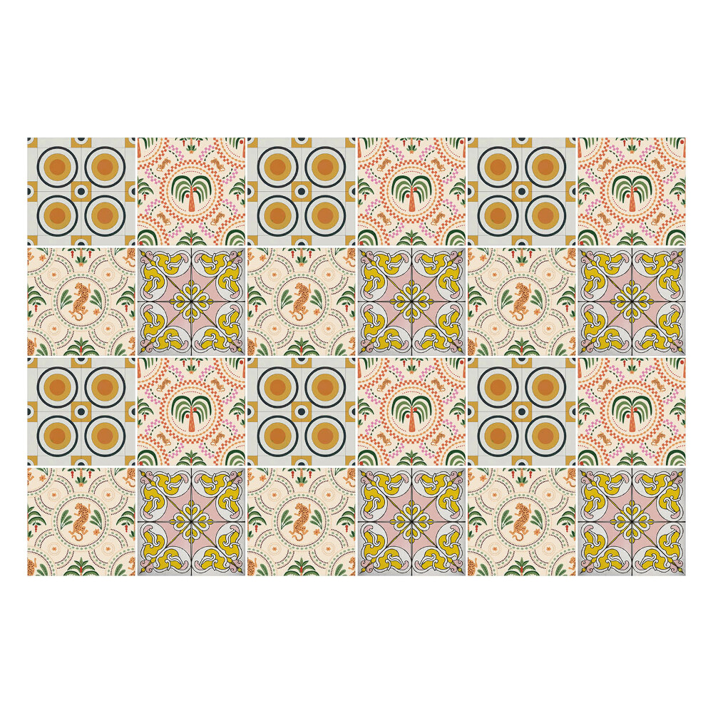 Samolepky na kachličky Prírodný dizajn a geometria