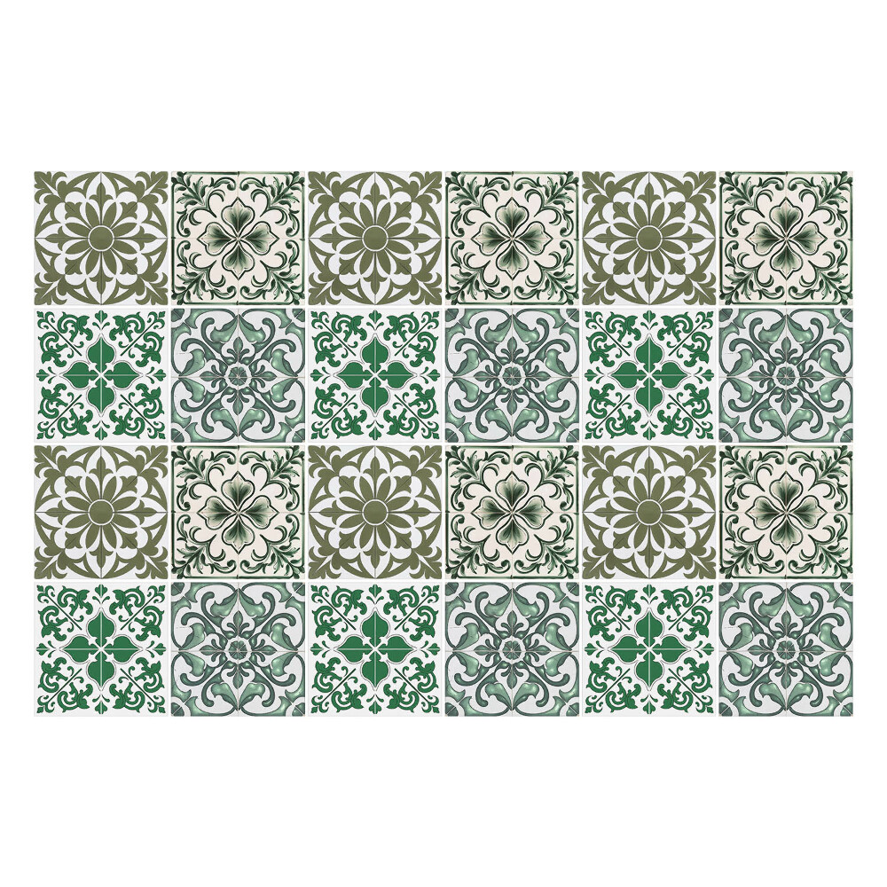 Samolepky na obklady Rastlinné a geometrické motívy