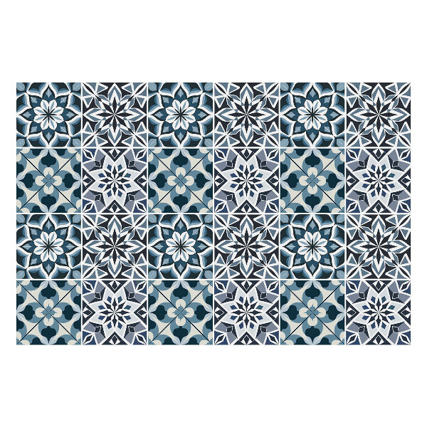 Samolepky na obklady Kvetinová geometria