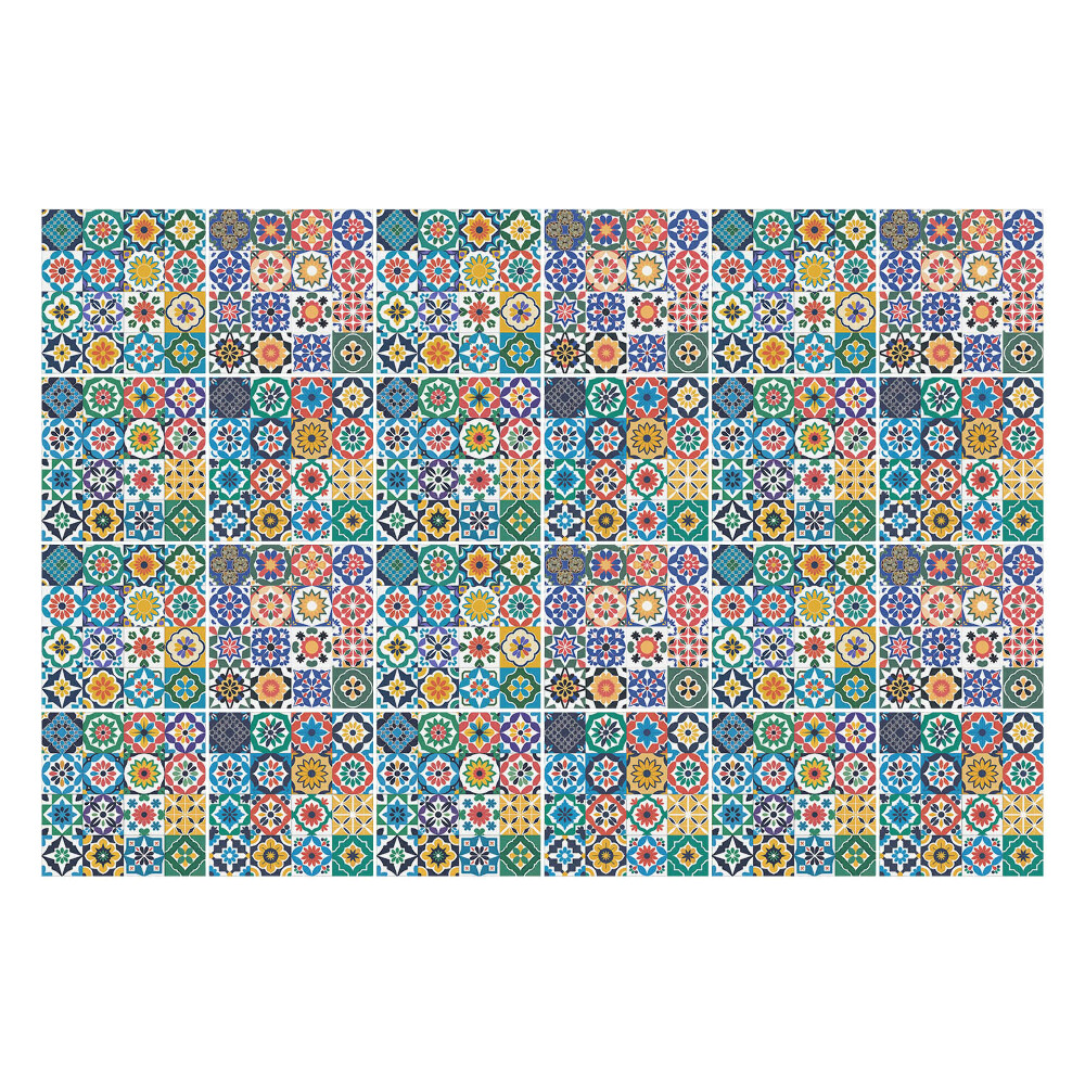 Nálepky na dlaždice Mozaika z farebných dlaždíc