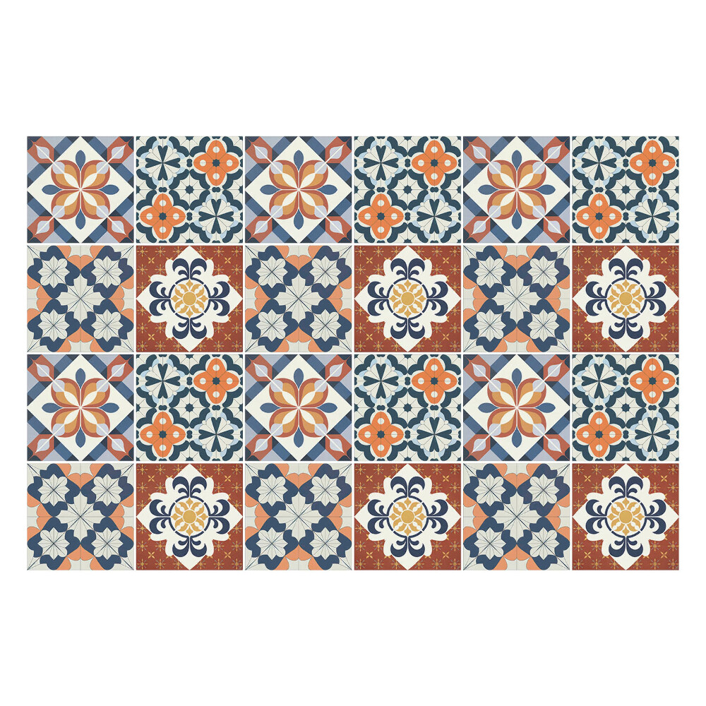 Nálepky na dlaždice Bohato zdobená dlažba