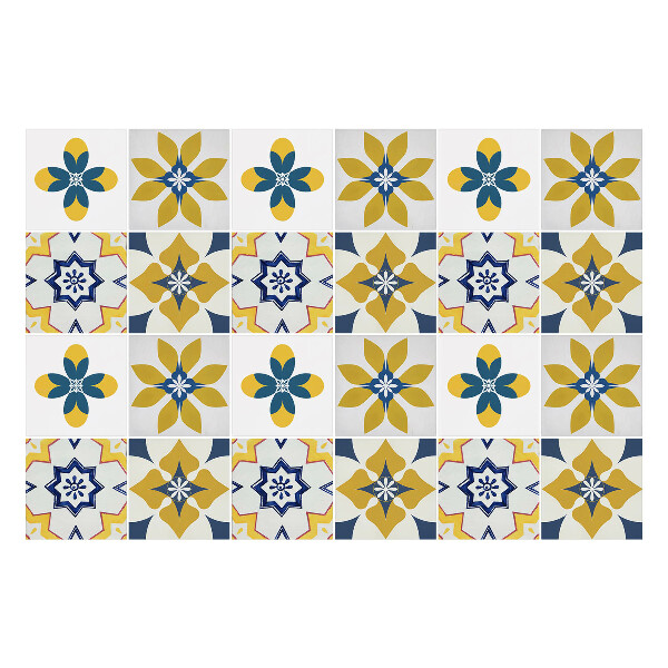 Nálepky na dlaždice Pastelové kvetinové motívy