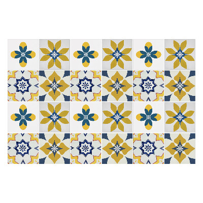 Nálepky na dlaždice Pastelové kvetinové motívy