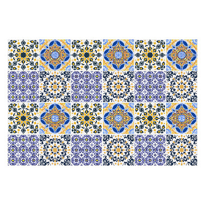 Samolepky na kachličky Kvetinové mozaiky v sieťke