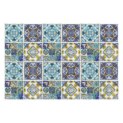 Nálepky na dlaždice Retro zloženie dlaždíc