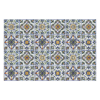 Samolepky na obklady Kvetinové mozaiky v aranžmáne