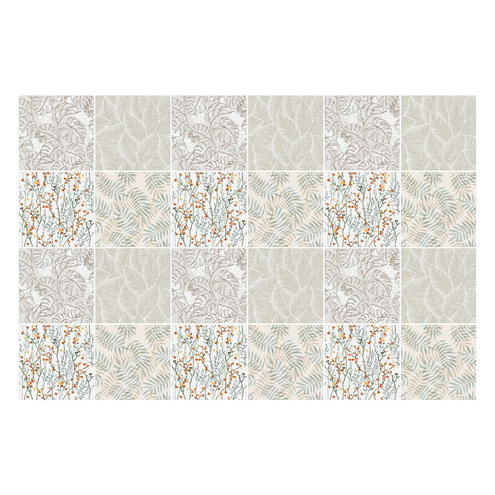 Samolepky na kachličky Rastlinné motívy listov