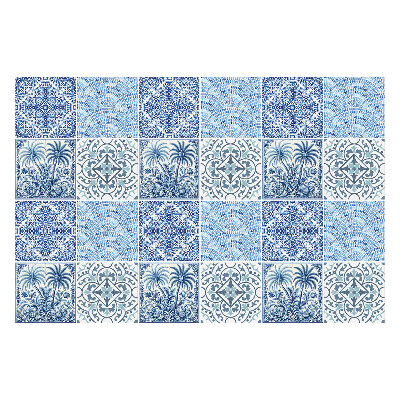 Nálepky na dlaždice Dlažba s rastlinnými motívmi