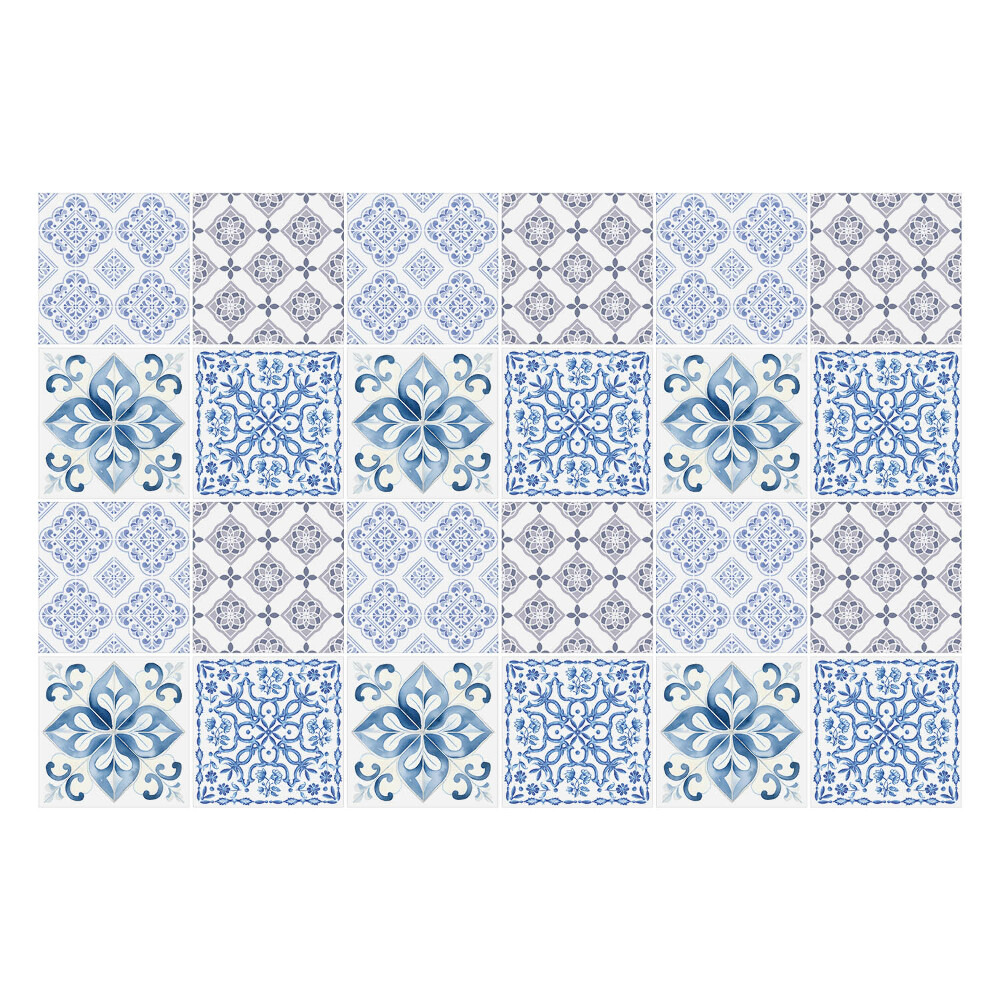 Samolepky na kachličky Kvetinové ozdoby v aranžmáne