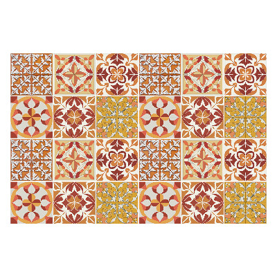 Samolepky na obklady Kvetinové motívy v mozaike