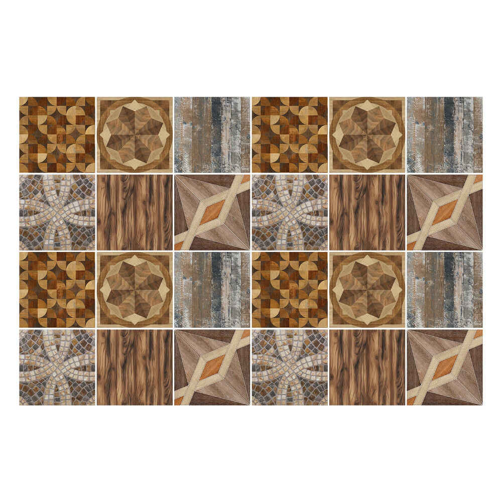 Samolepky na obklady Drevená mozaika