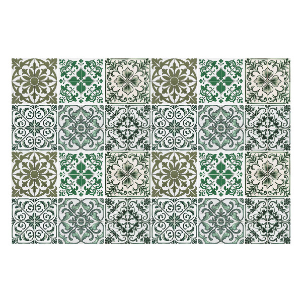 Samolepky na kachličky Kvetinové a geometrické motívy