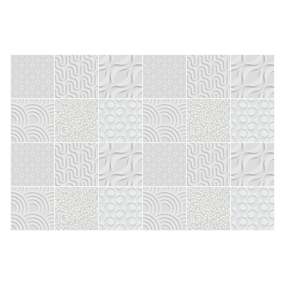 Nálepky na dlaždice Abstraktné vlny a tvary