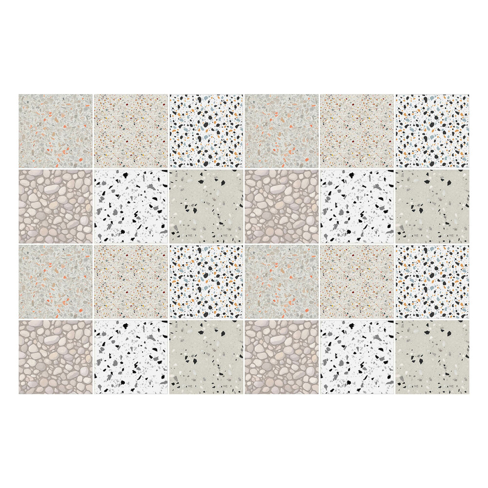 Samolepky na obklady Mozaika z kamenných textúr