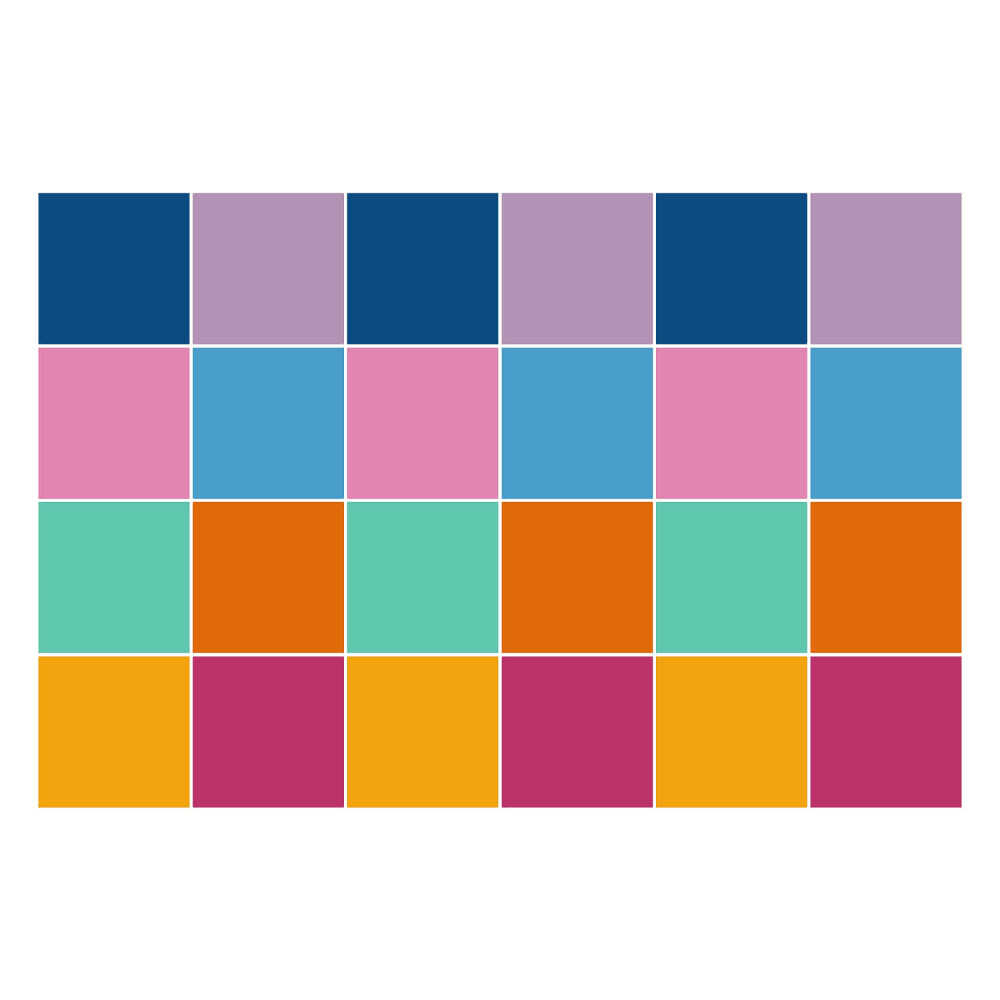 Samolepky na kachličky Pastelovo hladká mozaika