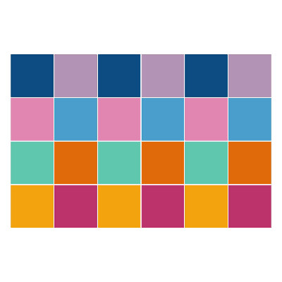 Samolepky na kachličky Pastelovo hladká mozaika