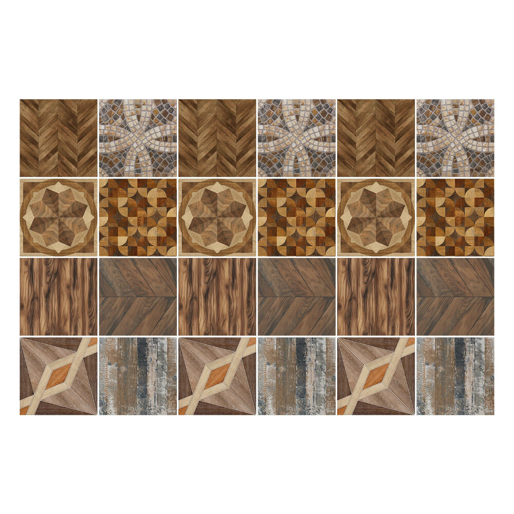 Samolepky na kachličky Drevená mozaika