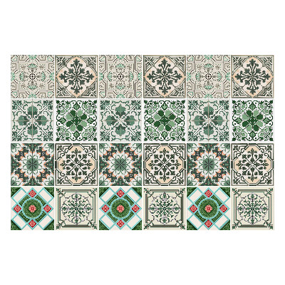 Samolepky na kachličky Orientálne kvetinové motívy