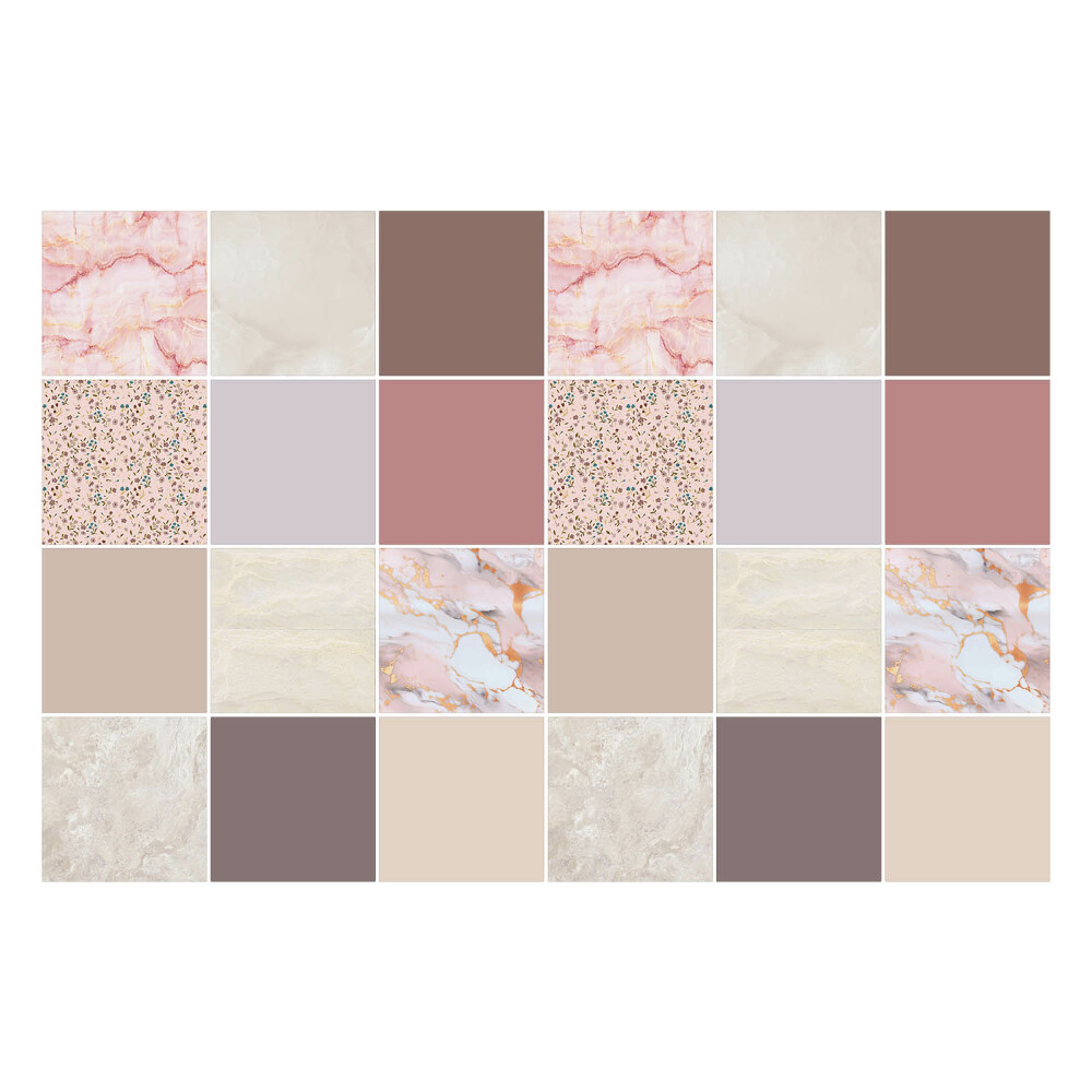 Nálepky na dlaždice Mozaika s rôznymi textúrami