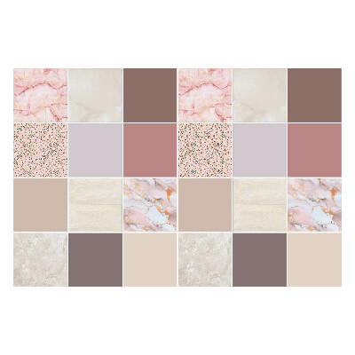 Nálepky na dlaždice Mozaika s rôznymi textúrami