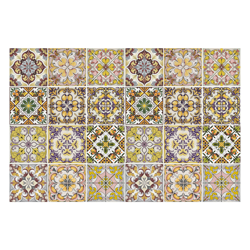 Samolepky na kachličky Kvetinové motívy a ozdoby