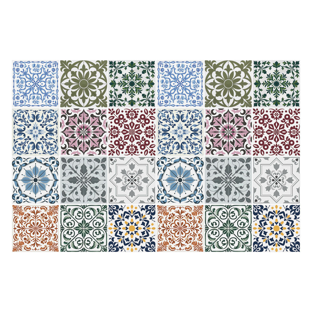 Nálepky na dlaždice Farebné zloženie dlaždíc