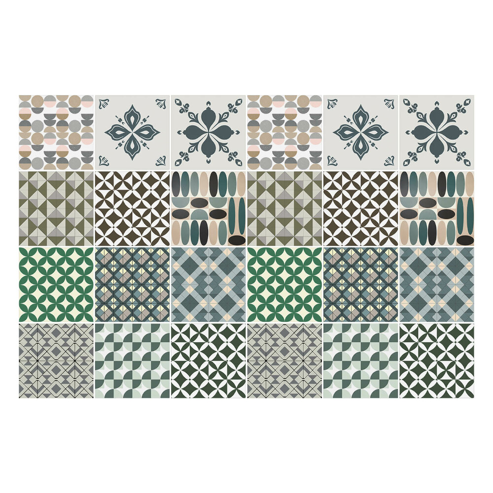 Samolepky na obklady Rôzne geometrické motívy