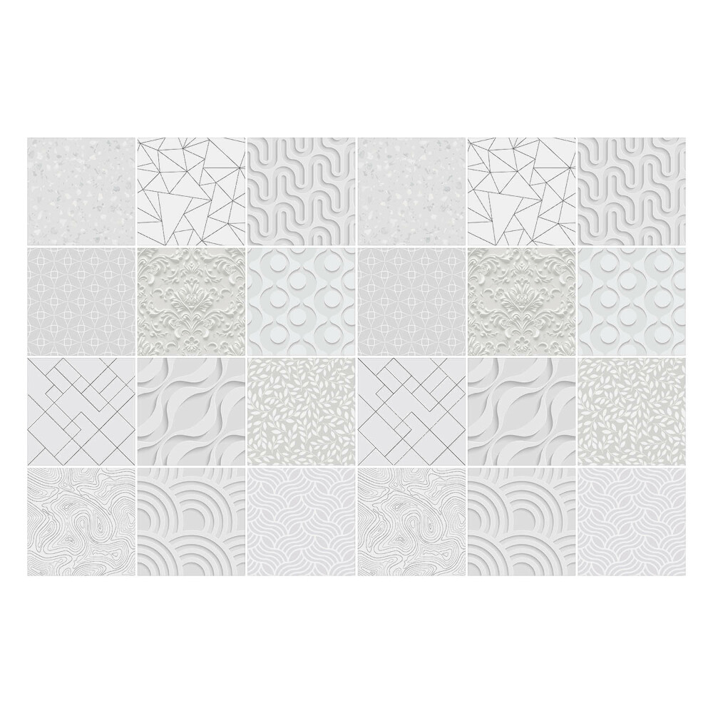 Samolepky na obklady 3D formy a vlny