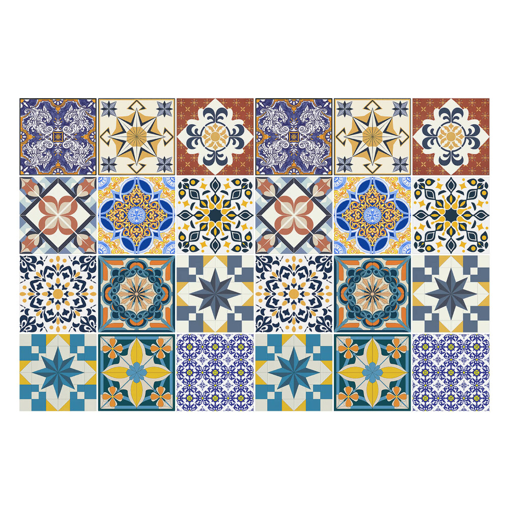 Samolepky na obklady Dlažba s ozdobnými motívmi