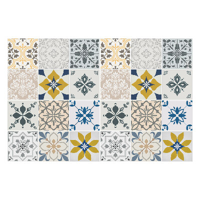 Samolepky na kachličky Kvetinové motívy v aranžmáne