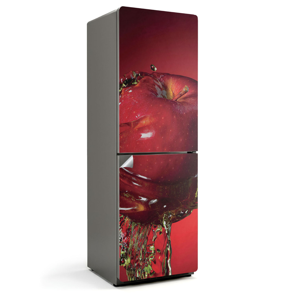 Samolepiaca nálepka na chladničku Šťavnaté jablko vo vode