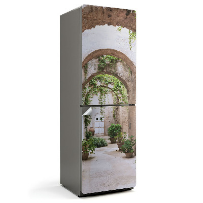 Samolepiaca nálepka na chladničku Zelená chodba s rastlinami